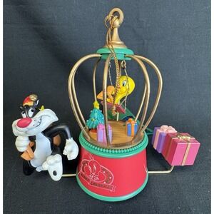 Warner Brothers Looney Tunes Solar Motion Christmas Ornament Sylvester & Tweety
